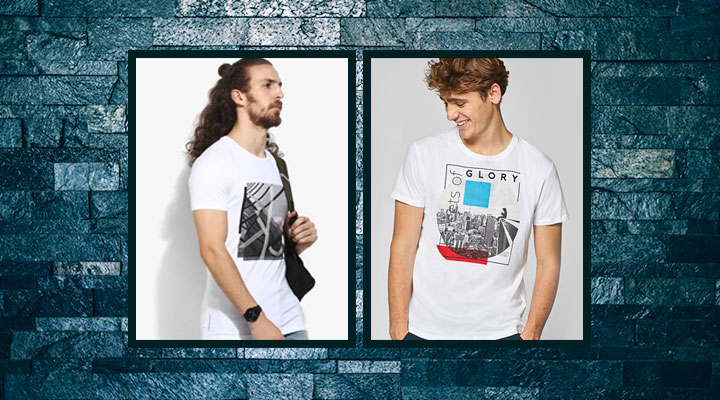 best printed white t shirt for men