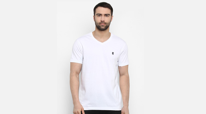 best v neck white t-shirt for men